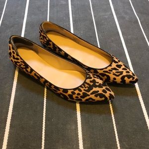 Ivanka Trump leopard print pointy-toe flats